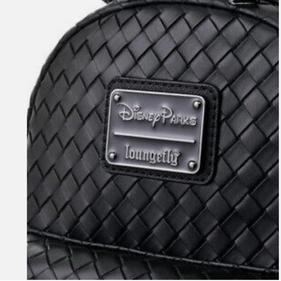 Disney Parks Mickey Mouse Woven Black Loungefly Mini loungefly NWT Japan Disney - Picture 4 of 5